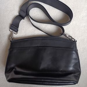 Patricia Nash Elegant Black 100% Leather Bag